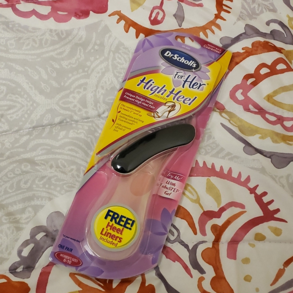 Dr. Scholl's High Heel Insoles Heel Liners 6 7 8 9 10 NWT
